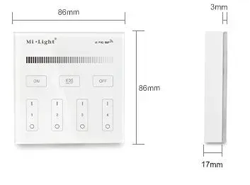 MiBoxer B1 LED Fernbedienung Smart Panel single color 4 Zonen – Bild 2