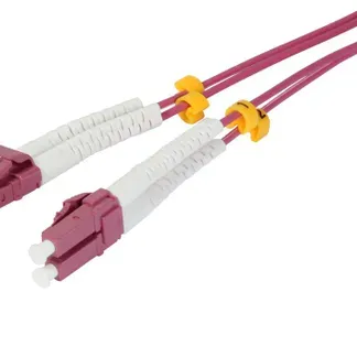 LWL-2-Faser-Patchk. 0.5mtr.LC-LC, 50/125um,OM4, AD=2mm, flexible Knickschutztülle, Synergy 21 LWL-2-Faser-Patchk. 0.5mtr.LC-LC, 50/125um,OM4, AD=2mm, flexible Knickschutztülle, Synergy 21