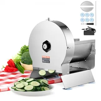 VEVOR Elektrischer Gemüsehobel, 0–12 mm Dicke, Einstellbare kommerzielle Schneidemaschine, Manueller Edelstahl-Lebensmittelschneider, Aufschnittmaschine, für Kartoffeln, Zitronen, Tomaten, Äpfel VEVOR Elektrischer Gemüsehobel, 0–12 mm Dicke, Einstellbare kommerzielle Schneidemaschine, Manueller Edelstahl-Lebensmittelschneider, Aufschnittmaschine, für Kartoffeln, Zitronen, Tomaten, Äpfel