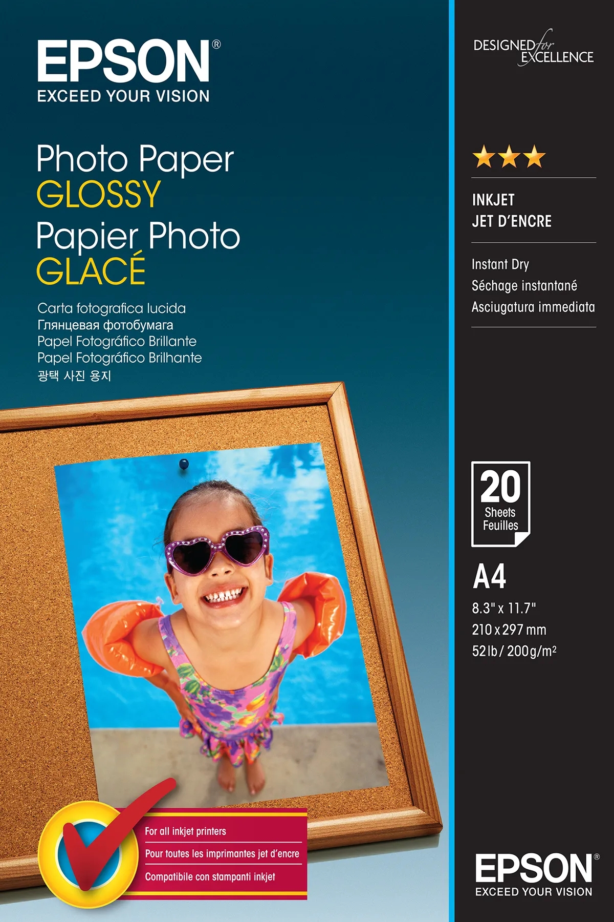 Epson Photo Paper Glossy – A4 – 20 Blätter Epson Photo Paper Glossy – A4 – 20 Blätter