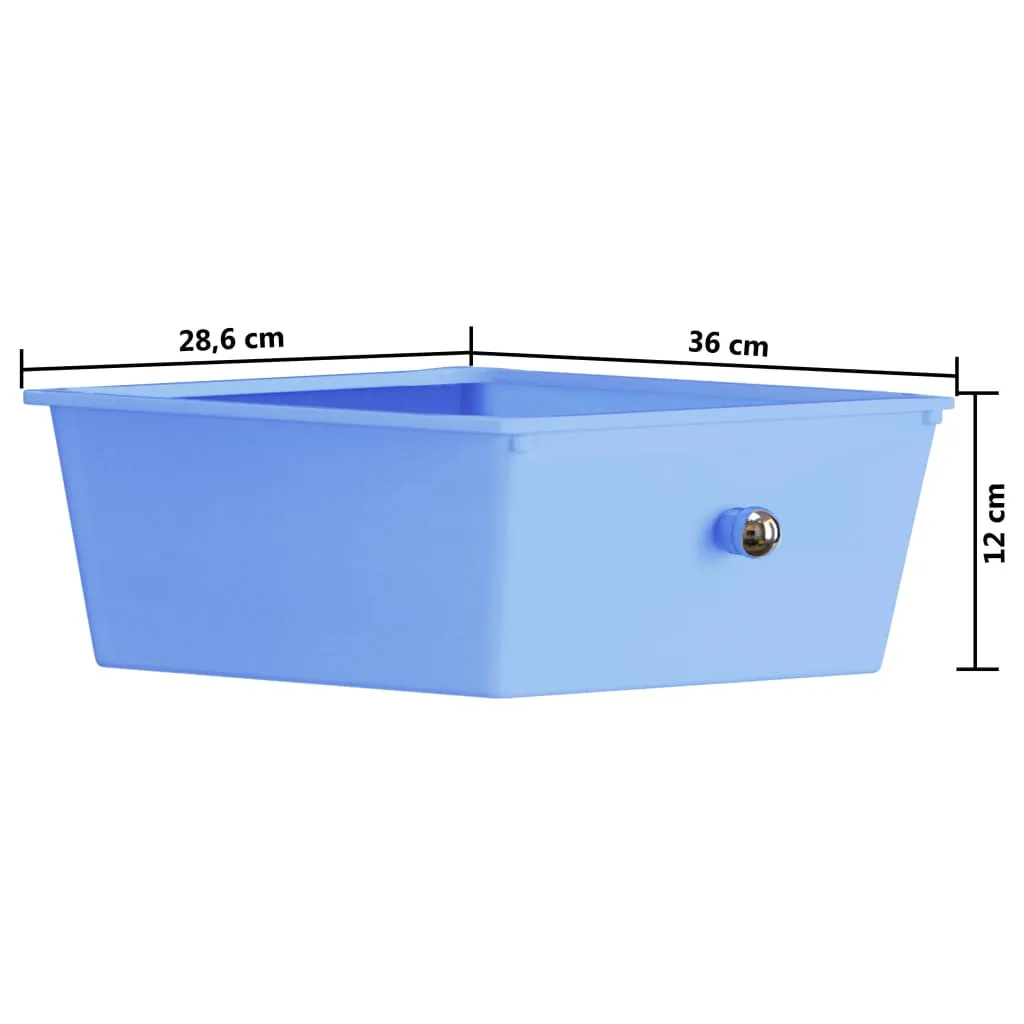 vidaXL XXL Schubladenwagen mit 15 Schubladen Mehrfarbig Kunststoff – Bild 10