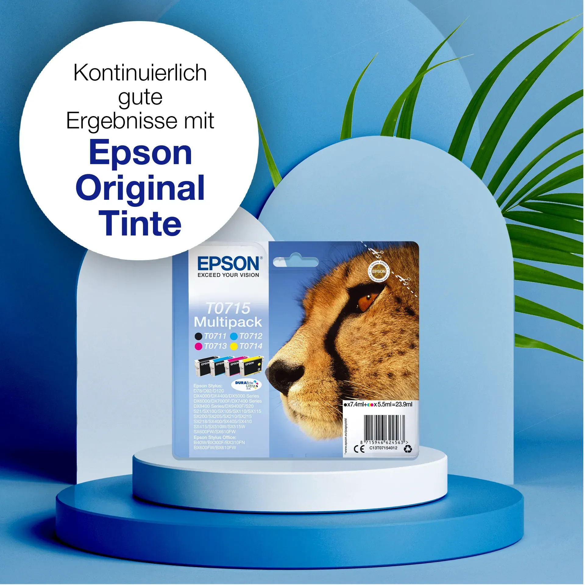 Epson Singlepack Cyan T0712 DURABrite Ultra Ink – Bild 2