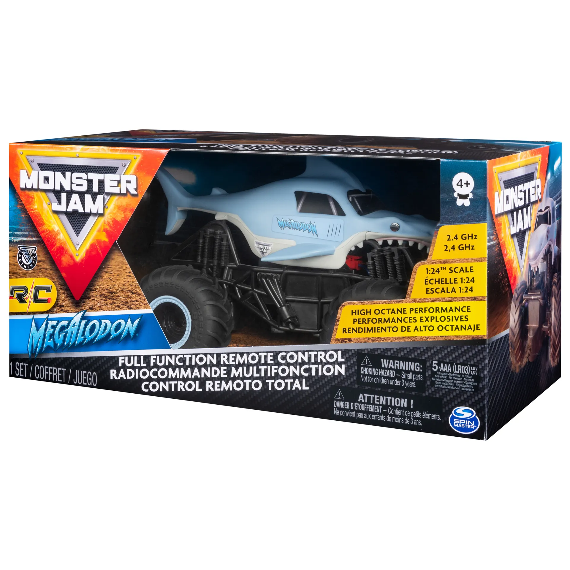 Monster Jam Megalodon RC Truck, Maßstab 1:24, ferngesteuert – Bild 6