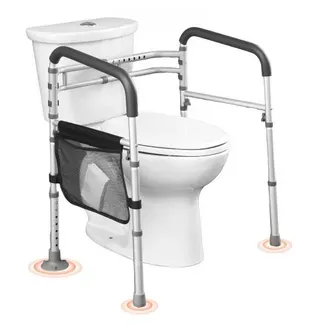 VEVOR Toiletten Sicherheitsgeländer Aufstehhilfe Toilette 136 kg Toilettensitz mit rutschfesten Griffen, Toilettenhandläufe mit verstärktem Aluminiumlegierungsrohr, für Schwangere Verletzte VEVOR Toiletten Sicherheitsgeländer Aufstehhilfe Toilette 136 kg Toilettensitz mit rutschfesten Griffen, Toilettenhandläufe mit verstärktem Aluminiumlegierungsrohr, für Schwangere Verletzte