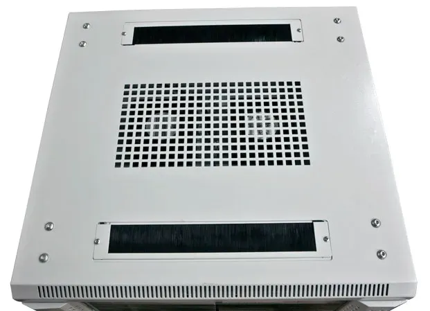ALLNET 19"Schrank, 22HE, B600/T 600mm, Glastür, Lichtgrau, SNB-Serie, – Bild 4