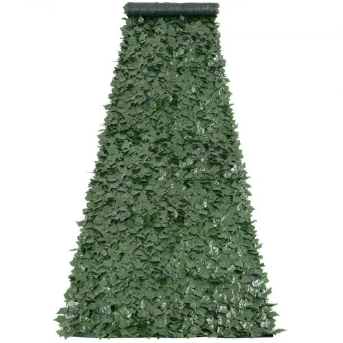 VEVOR Sichtschutzzaun 990x5020mm künstlicher grüner Wandschirm Efeuzaun mit Netzgeweberückseite und verstärkter Verbindung, künstliche Hecken mit Weinblättern als Dekoration für Garten Hof Balkon – Bild 9