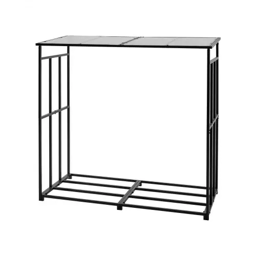 VEVOR Metall Kaminholzregal, 1850x700x1800 mm Brennholzregal, Kaminholzunterstand, max. Tragkraft 300 kg, Feuerholzregal, Kaminholzlager, Stapelhilfe für Kamin, Terrasse, Hinterhof – Bild 10