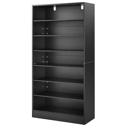 VEVOR DVD-Regal mit 7 Fächern, Medienregal Standregal 70 x 30 x 140 cm, Platzsparendes Aufbewahrungsregal für CDs DVDs Bücher Spiele-Discs, Bücherregal für Wohnzimmer/Homeoffic/Aufnahmeraum, Schwarz – Bild 8
