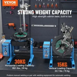 VEVOR Schweißdrehtisch 80 W Schweißpositionierer 1-12 U/min Manipulator 30 kg(Horizontal)/15 kg(vertikal) Drehtisch 0–90° Neigungswinkel KD200-Dreibackenfutter zum Schneiden, Schleifen, Montieren VEVOR Schweißdrehtisch 80 W Schweißpositionierer 1-12 U/min Manipulator 30 kg(Horizontal)/15 kg(vertikal) Drehtisch 0–90° Neigungswinkel KD200-Dreibackenfutter zum Schneiden, Schleifen, Montieren