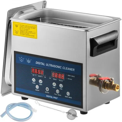 VEVOR Ultraschallreiniger 6L, Ultraschall Reinigungsgerät 220V, Zweifrequenz-Ultraschallreiniger Edelstahl, Digitaler Ultraschallreiniger, Ultraschallreinigungsgerät mit LED-Anzeige 28 kHz und 40 kHz VEVOR Ultraschallreiniger 6L, Ultraschall Reinigungsgerät 220V, Zweifrequenz-Ultraschallreiniger Edelstahl, Digitaler Ultraschallreiniger, Ultraschallreinigungsgerät mit LED-Anzeige 28 kHz und 40 kHz