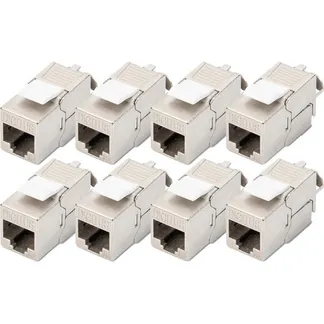 CAT 6A Keystone Modul geschirmt werkzeugfrei 8 Stk., Keystone-Modul CAT 6A Keystone Modul geschirmt werkzeugfrei 8 Stk., Keystone-Modul