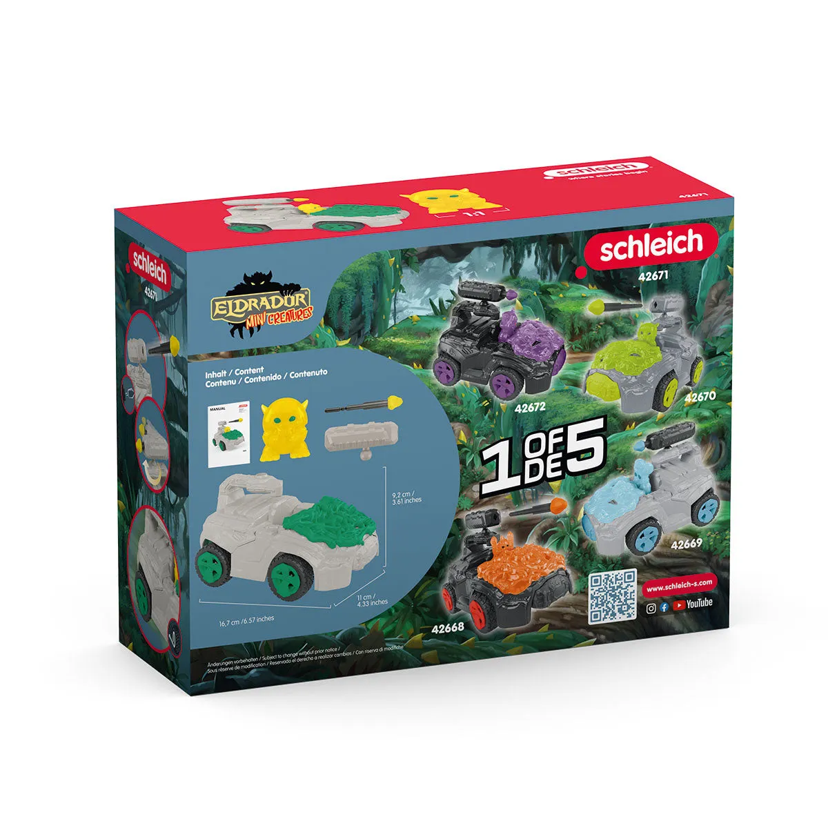 schleich Dschungel-Crashmobil mit Mini Cretaure – Bild 7