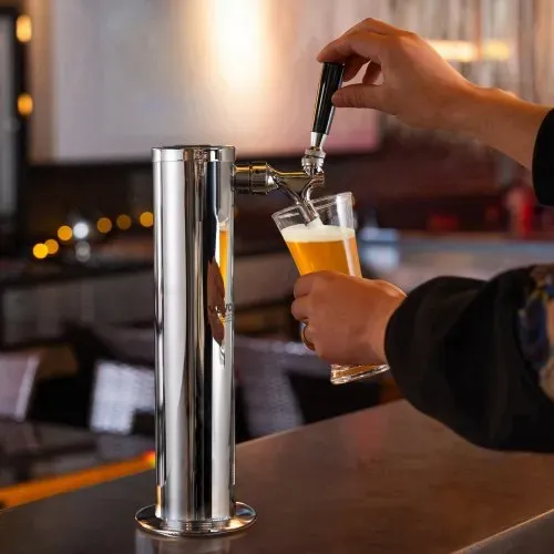 VEVOR Kegerator-Turm-Kit, Einzelzapfhahn-Bierumrüstsatz, Edelstahl-Fass-Bierturm-Zapfanlage mit Doppelmessgerät W21.8-Regler und A-System-Fasskupplung, Biertropfschale für Partys zu Hause – Bild 7