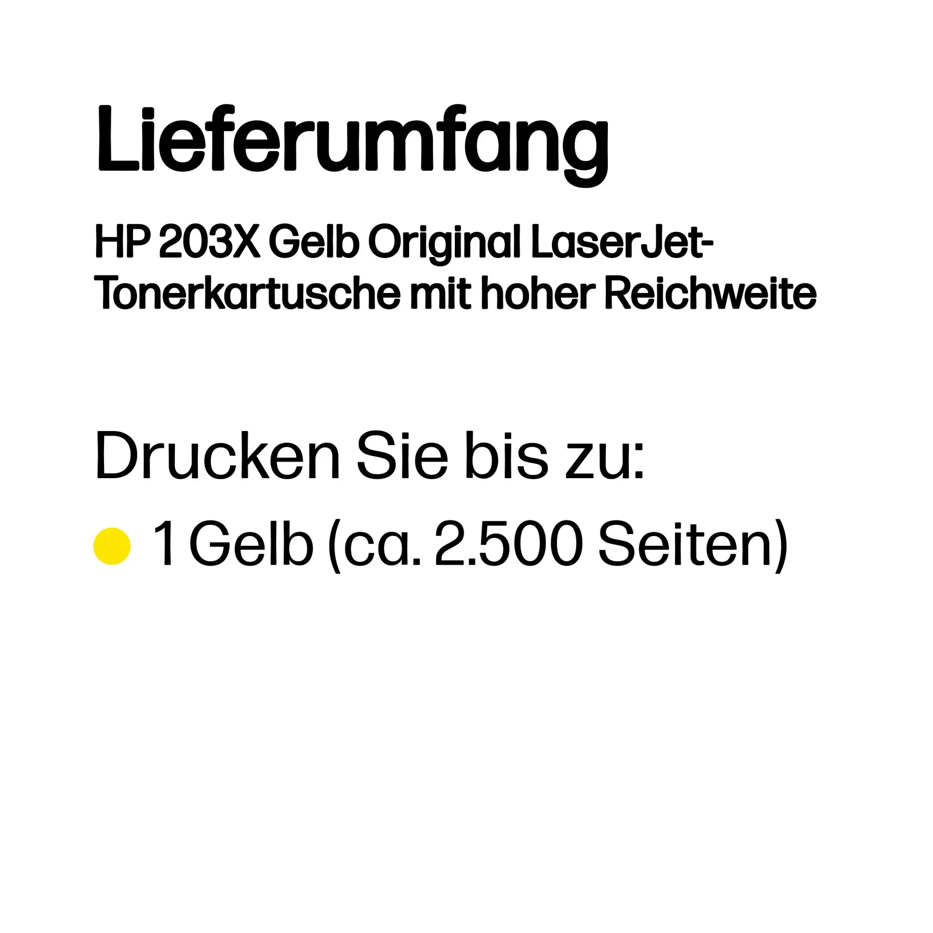 HP LaserJet 203X Gelb Original -Tonerkartusche mit hoher Reichweite – Bild 3