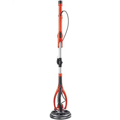 VEVOR Trockenbauschleifer 950 W, Deckenschleifer mit 255 mm Schleifteller, Langhalsschleifer mit 1000–2300 U/min Drehzahl, Doppelwandiger LED, Ausziehbarem Griff, 15 Schleifscheiben, Staubschlauch – Bild 10