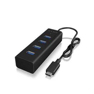 ICY BOX IB-HUB1409-C3, Type-C® zu 4-Port USB 3.2 Gen 1 Hub, Alu-Gehäuse ICY BOX IB-HUB1409-C3, Type-C® zu 4-Port USB 3.2 Gen 1 Hub, Alu-Gehäuse