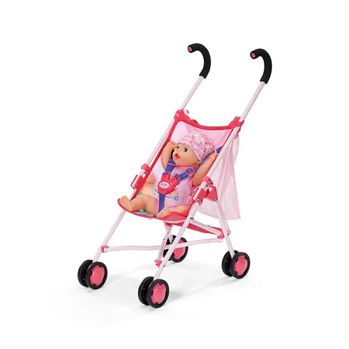 BABY born Stroller with Bag Pink Puppenwagen – Bild 6