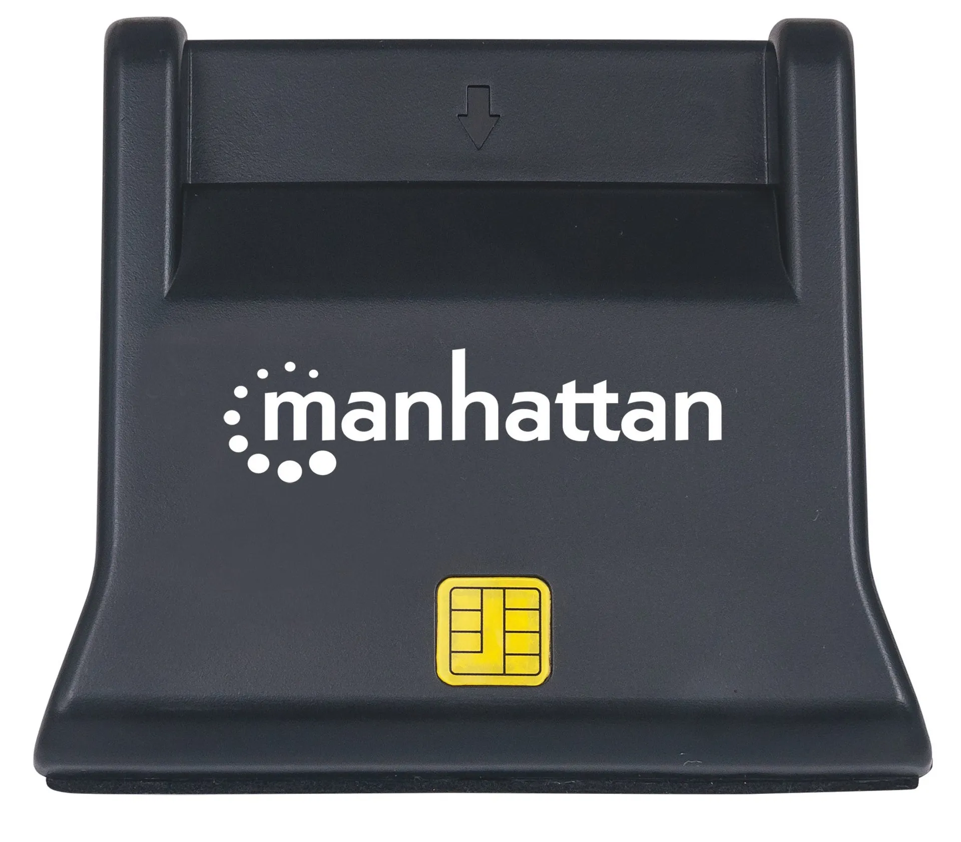 Manhattan USB 2.0 Smartcard-/SIM-Kartenlesegerät mit Standfuß, USB-A-Stecker, Kontaktlesegerät, Desktop, extern, schwarz – Bild 3
