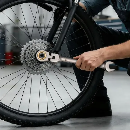 VEVOR Flexkopf-Ratschenschlüsselsatz 12-tlg. Metrisch 8-19 mm, 72 Zähne, Ratschenringschlüssel aus Cr-V-Stahl mit Aufbewahrungstasche, Maulschlüssel für Reparaturen im Haushalt & Fahrzeugwartung – Bild 7
