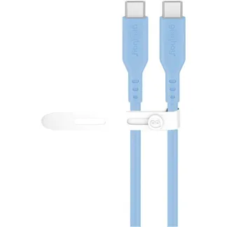 USB 2.0 Silikonkabel blau, USB-C Stecker > USB-C Stecker USB 2.0 Silikonkabel blau, USB-C Stecker > USB-C Stecker
