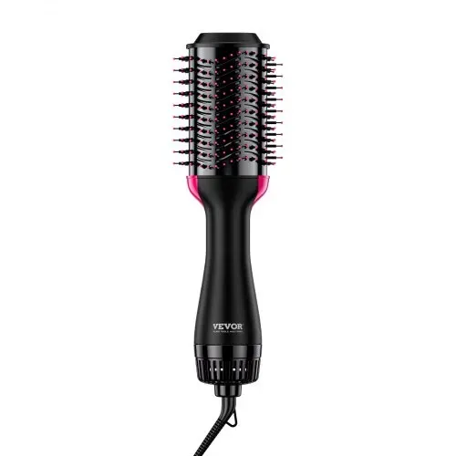 VEVOR Warmluftbürste Set, 4-in-1 Airstyler, Hairstyler mit 75 mm ovalem Zylinder mit Keramikbeschichtung und 3 Heizstufen, professionelle Heißluft-Stylingbürste zum Glätten, Trocknen und Locken – Bild 8