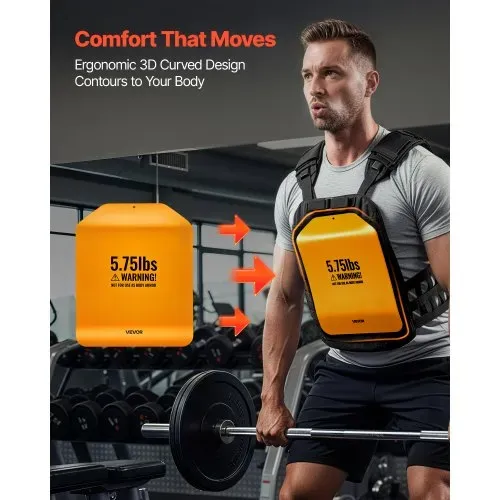 VEVOR Gewichtsplatten für Gewichtswesten 5,2 kg Set (2 x 2,6 kg), Gebogene Gewichtswestenplatten für WODs & Funktionelles Training, Ergonomisches Zusatzgewicht für Krafttraining, Laufen und Fitness VEVOR Gewichtsplatten für Gewichtswesten 5,2 kg Set (2 x 2,6 kg), Gebogene Gewichtswestenplatten für WODs & Funktionelles Training, Ergonomisches Zusatzgewicht für Krafttraining, Laufen und Fitness