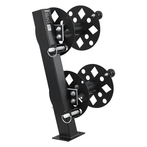 VEVOR Doppel-Schweißkabeltrommel, Schlauchtrommel mit 2 Leertrommel für 38,1m 70mm² / 45,7m 50mm² Schweißkabel, Manuelle Doppelschweißkabelrolle aus Stahl mit Sicherungsstift für Industrie Werkstatt – Bild 9