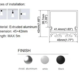 Synergy 21 LED U-Profil 200cm, ALU065 weiss Synergy 21 LED U-Profil 200cm, ALU065 weiss