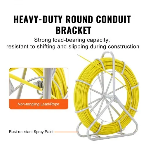 VEVOR Fish Tape Puller Fiberglas 183 m 7,9375 mm Wire Cable Running Duct Rodder – Bild 3