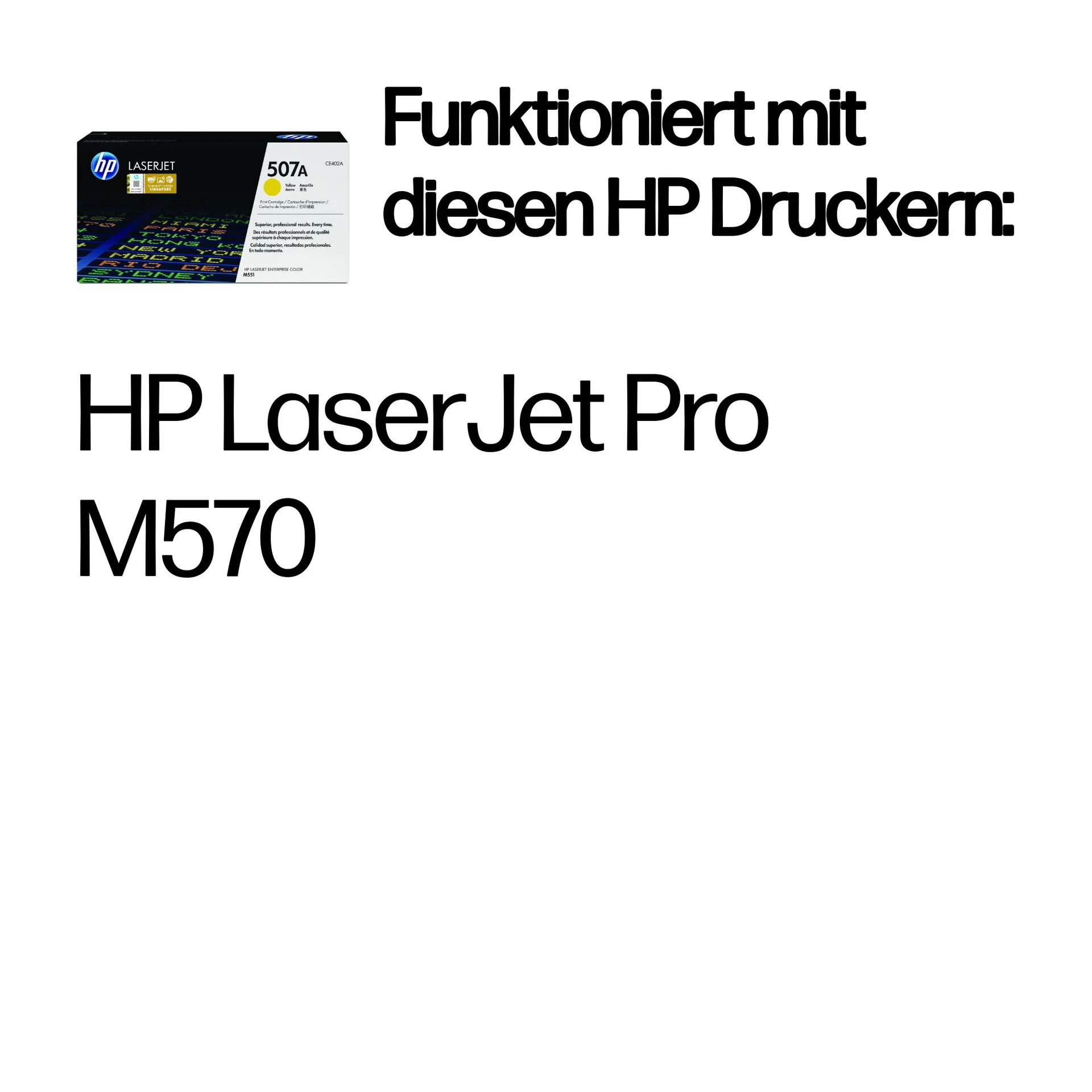 HP 507A Gelb Original LaserJet Tonerkartusche – Bild 2