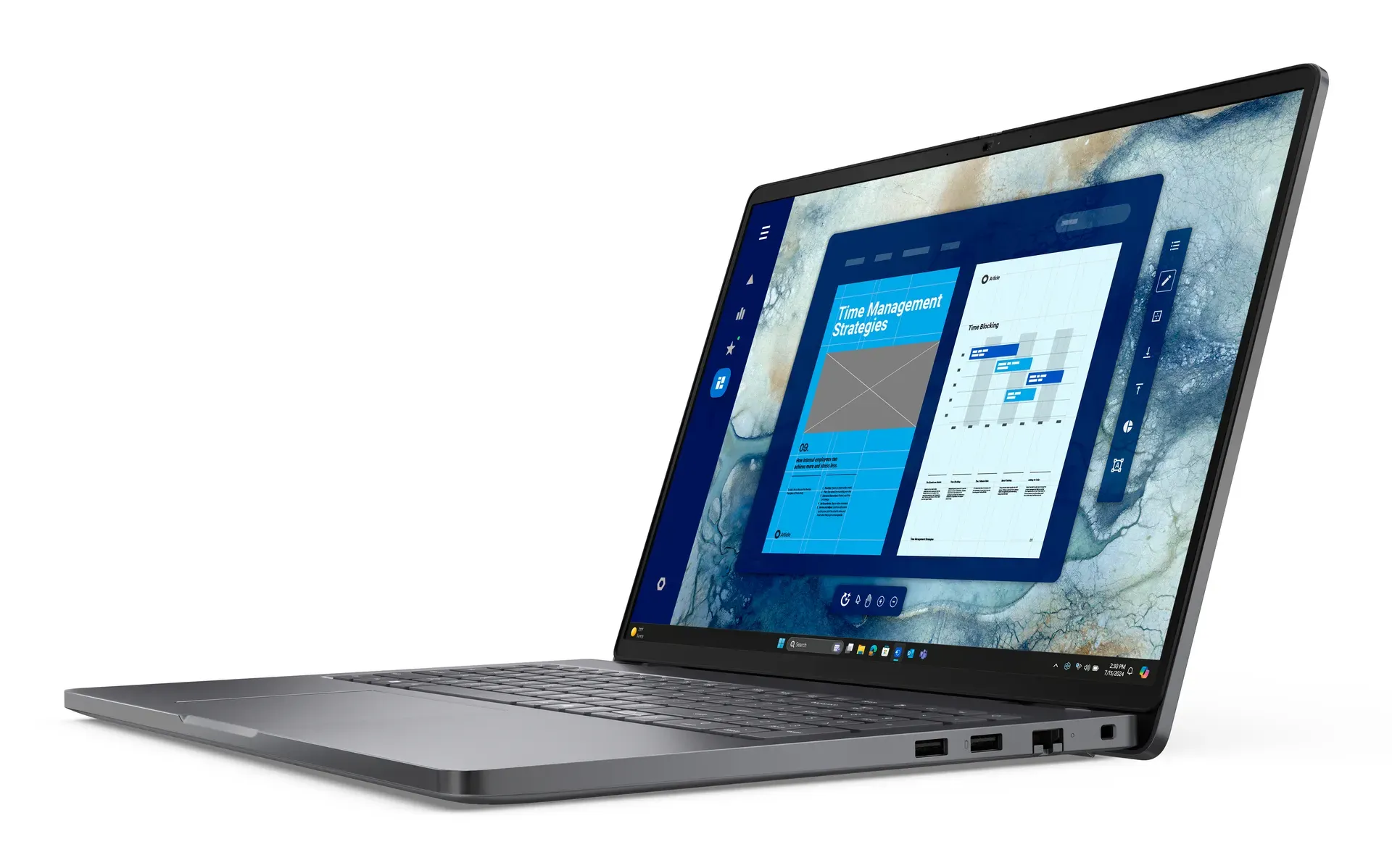 DELL Pro 16 PC16250 Intel Core Ultra 5 225U Laptop 40,6 cm (16") Full HD+ 16 GB DDR5-SDRAM 512 GB SSD Wi-Fi 6E (802.11ax) Windows 11 Pro Deutsch Schwarz – Bild 3