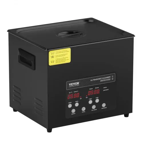 VEVOR 10 L Ultraschallreiniger 240 W digitales Ultraschallreinigungsgerät mit Schonmodus & verbesserter Entgasung, 40 kHz industrieller Schmuckreiniger mit Heizung & Timer, für Brillen Uhren Schwarz – Bild 9