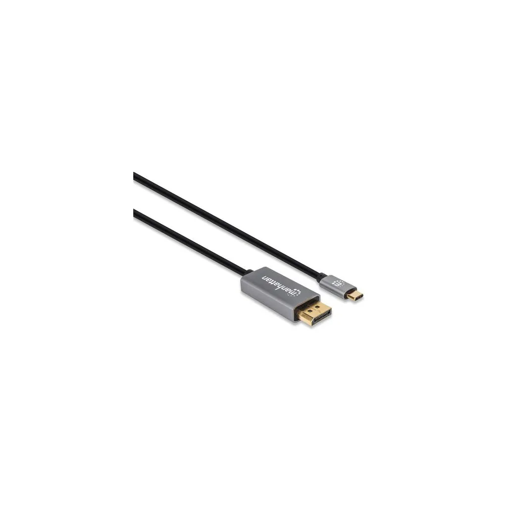 Manhattan 354851 Videokabel-Adapter 3 m USB Typ-C DisplayPort Schwarz, Silber – Bild 2