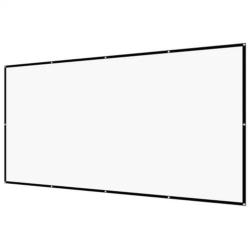 VEVOR manuelle Projektionsleinwand Beamer Leinwand, 150 Zoll 16:9 4K 1080 HD, wandmontierte Projektionsleinwand mir mit 12 Haken und doppelseitigen Klebebändern, Filmprojektion für Heimkino – Bild 9