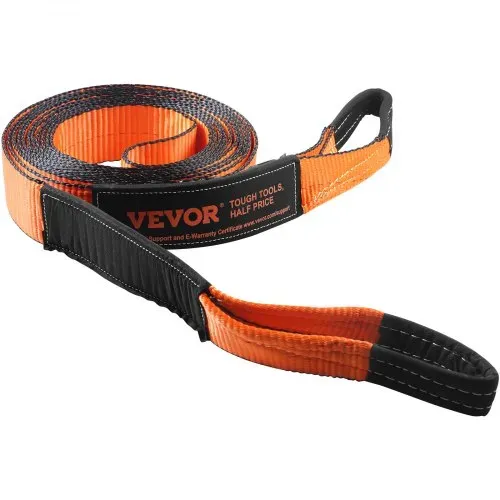 VEVOR Seilwinden-Bergungsset, Abschleppgurt, Schäkel, Notfallset, 7,6 cm x 9,6 m, 13607 kg, 8 Stück – Bild 9