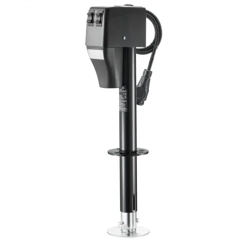 VEVOR Elektrischer Anhängerheber 2268 kg, Elektro Stützfuß 230-686mm Hub, Wohnmobil-Anhängerstütze mit Kurbel, Schutzabdeckung & LED für Wohnwagen, Wohnmobile & Camper, 12 V DC mit Kabelbaum – Bild 9