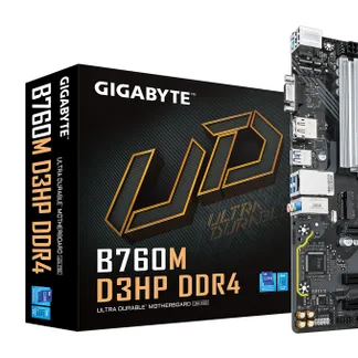 GIGABYTE B760M D3HP DDR4 Motherboard – Unterstützt Intel Core 14. Generation CPUs, 4+1+1 Phasen Digital VRM, bis zu 5333MHz DDR4 (OC), 2xPCIe 4.0 M.2, GbE LAN, USB 3.2 Gen1 GIGABYTE B760M D3HP DDR4 Motherboard – Unterstützt Intel Core 14. Generation CPUs, 4+1+1 Phasen Digital VRM, bis zu 5333MHz DDR4 (OC), 2xPCIe 4.0 M.2, GbE LAN, USB 3.2 Gen1