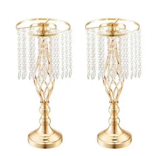 VEVOR 12 STK 49 cm hoher Blumenständer aus Kristallglas für Hochzeiten, Metallvase für Hochzeitsmittelstücke, goldene Blumenhalter, Blumenständer für Tische, Hochzeitsessen, Partys, Zeremonien, Geburtstagsveranstaltungen – Bild 10