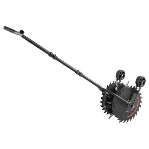 VEVOR Rasenlüfter Walze Manuell, Aerifizierer für Rasen mit 5 cm Arbeitstiefe 2 Rollen & 16 Eisenspikes, Rasenbelüfter aus Stahl, Rasenrolle für Verdichtete Böden, Rasenpflege für Hof Garten, Schwarz – Bild 10
