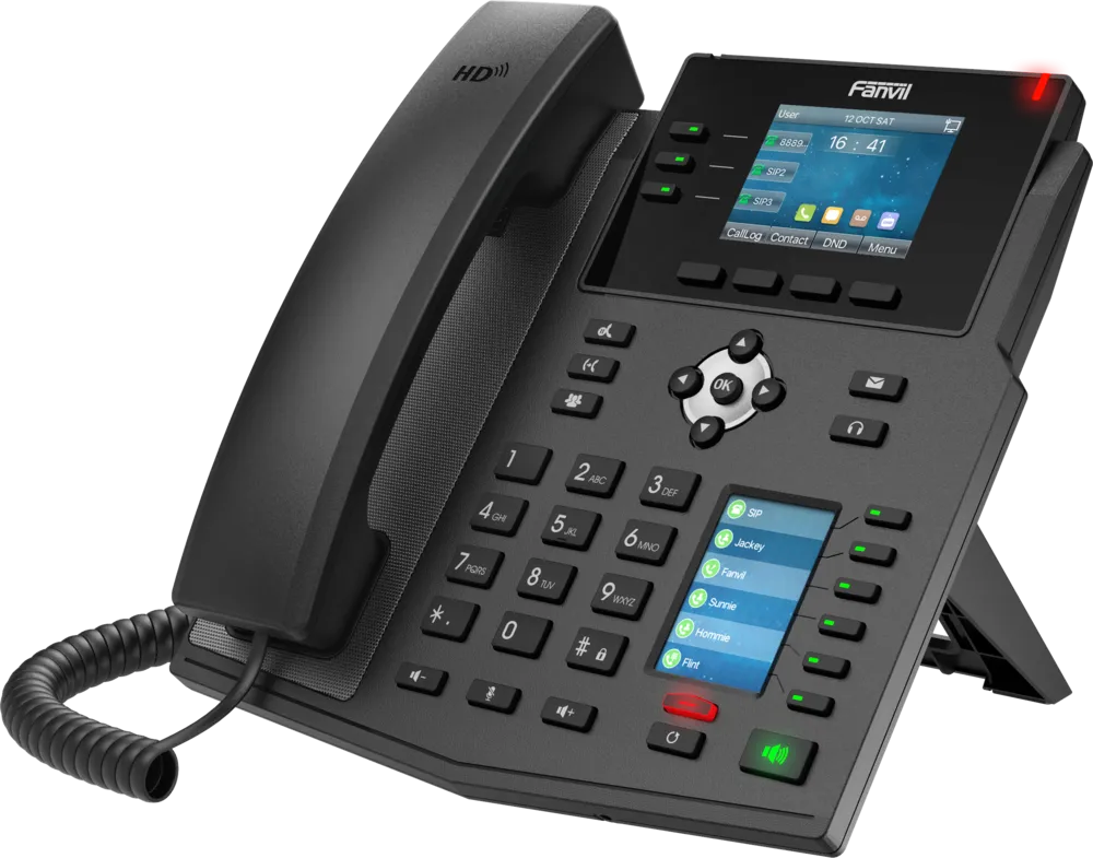 Fanvil X4U V2, Mid-range Business phone PoE, Gigabit / SIP / POE / Gigabit / USB-Port Fanvil X4U V2, Mid-range Business phone PoE, Gigabit / SIP / POE / Gigabit / USB-Port