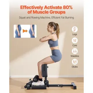 VEVOR Sissy Squat Maschine, multifunktionales Deep Sissy Squat Bench für Beinmuskeltraining, faltbarer Kniebeugentrainer für Rumpf Taille Gesäß, Beintrainingsgerät für Heim-Fitnessstudio VEVOR Sissy Squat Maschine, multifunktionales Deep Sissy Squat Bench für Beinmuskeltraining, faltbarer Kniebeugentrainer für Rumpf Taille Gesäß, Beintrainingsgerät für Heim-Fitnessstudio