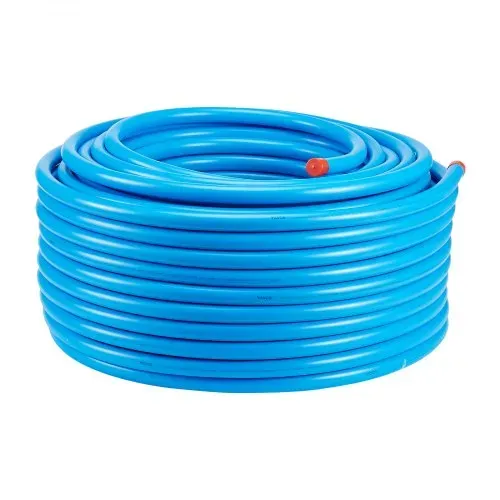 VEVOR Luftkompressor-Leitungssatz, 60,96 m x 19,05 mm, HDPE-Aluminium-Druckluftrohrsystem, auslaufsicher und einfach zu installieren, Druckluftleitungs-Schlauchsatz für Garagenwerkstätten, blau – Bild 9