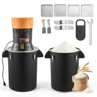 VEVOR Elektrische Getreidemühle 53 L, Gewürzmühle 600 W, Gewürzmühle mit verzinkten & scharfen Klingen, Pulverisiermaschine für Trockenes Getreide Gewürze Müsli Kaffee Mais 500x385x880 mm VEVOR Elektrische Getreidemühle 53 L, Gewürzmühle 600 W, Gewürzmühle mit verzinkten & scharfen Klingen, Pulverisiermaschine für Trockenes Getreide Gewürze Müsli Kaffee Mais 500x385x880 mm