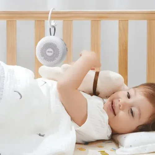 VEVOR Einschlafhilfe, White Noise Machine, 20 Musiktitel, 4-in-1-Soundmaschine mit weißem Rauschen, automatischem Abschalttimer, sanftem Ringlicht, Speicherfunktion & Kindersicherung, Rauschgerät – Bild 7