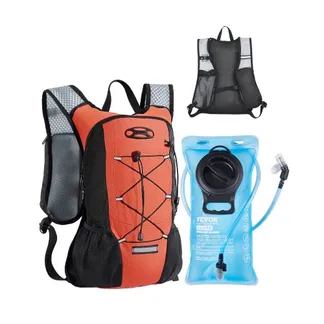 VEVOR Trinkrucksack 8 L isolierter Rucksäcke mit 2 L TPU-Wasserblase Laufrucksack Wanderrucksäcke für Radfahren Laufen Ausflug Orange, Hydro-Wasser-Tagesrucksack für Männer und Frauen VEVOR Trinkrucksack 8 L isolierter Rucksäcke mit 2 L TPU-Wasserblase Laufrucksack Wanderrucksäcke für Radfahren Laufen Ausflug Orange, Hydro-Wasser-Tagesrucksack für Männer und Frauen