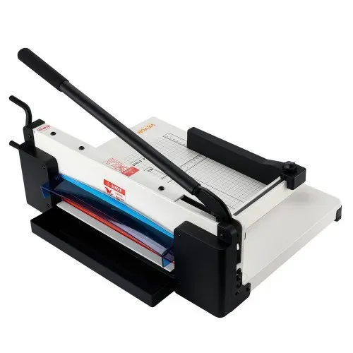 VEVOR Papierschneider manuelle Schneidemaschine (bis A4 Papier 304,8 mm, 400 Blatt), Papierschneidemaschine Hebelschneider, Guillotine-Schere für Papier höchste Präzision Büro Zuhause Schule weiß – Bild 10