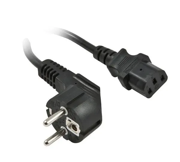 Netzkabel 230V Schutzkontakt CEE7(Stecker)->Kaltgeräte IEC-C13(Buchse), 0,5m, Black, Synergy 21, Netzkabel 230V Schutzkontakt CEE7(Stecker)->Kaltgeräte IEC-C13(Buchse), 0,5m, Black, Synergy 21,