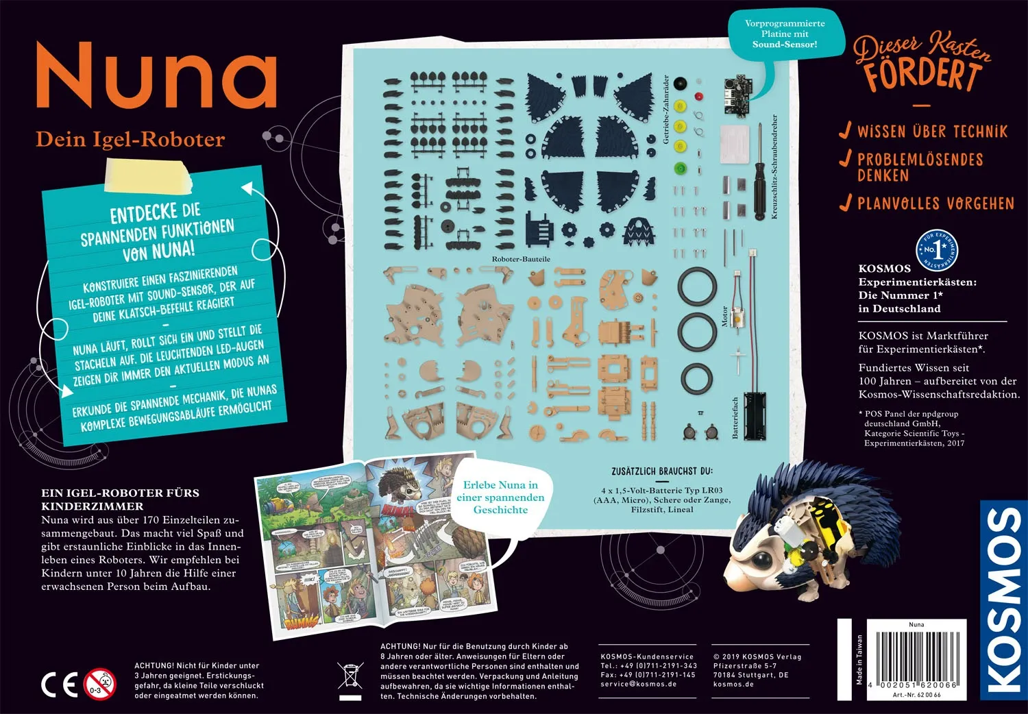 Kosmos Nuna – Dein Igel-Roboter Kosmos Nuna – Dein Igel-Roboter