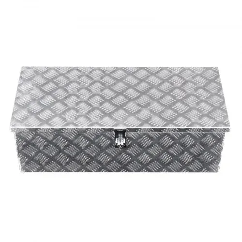 VEVOR Werkzeugkasten aus Aluminium für die Ladefläche mit seitlichem Griff und Schlossschlüsseln, Aufbewahrungs-Werkzeugkiste für Anhänger Pickups Wohnmobil (762 x 330,2 x 243,84 mm) Silber – Bild 8