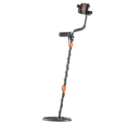 VEVOR Metalldetektor für Erwachsene 254 mm, Profi Metallsuchgerät mit 5 Modi, Hochpräziser Golddetektor, IP68 Wasserdichte Suchspule mit Display, Kopfhörer, Verstellbare Länge, zur Goldsuche – Bild 9